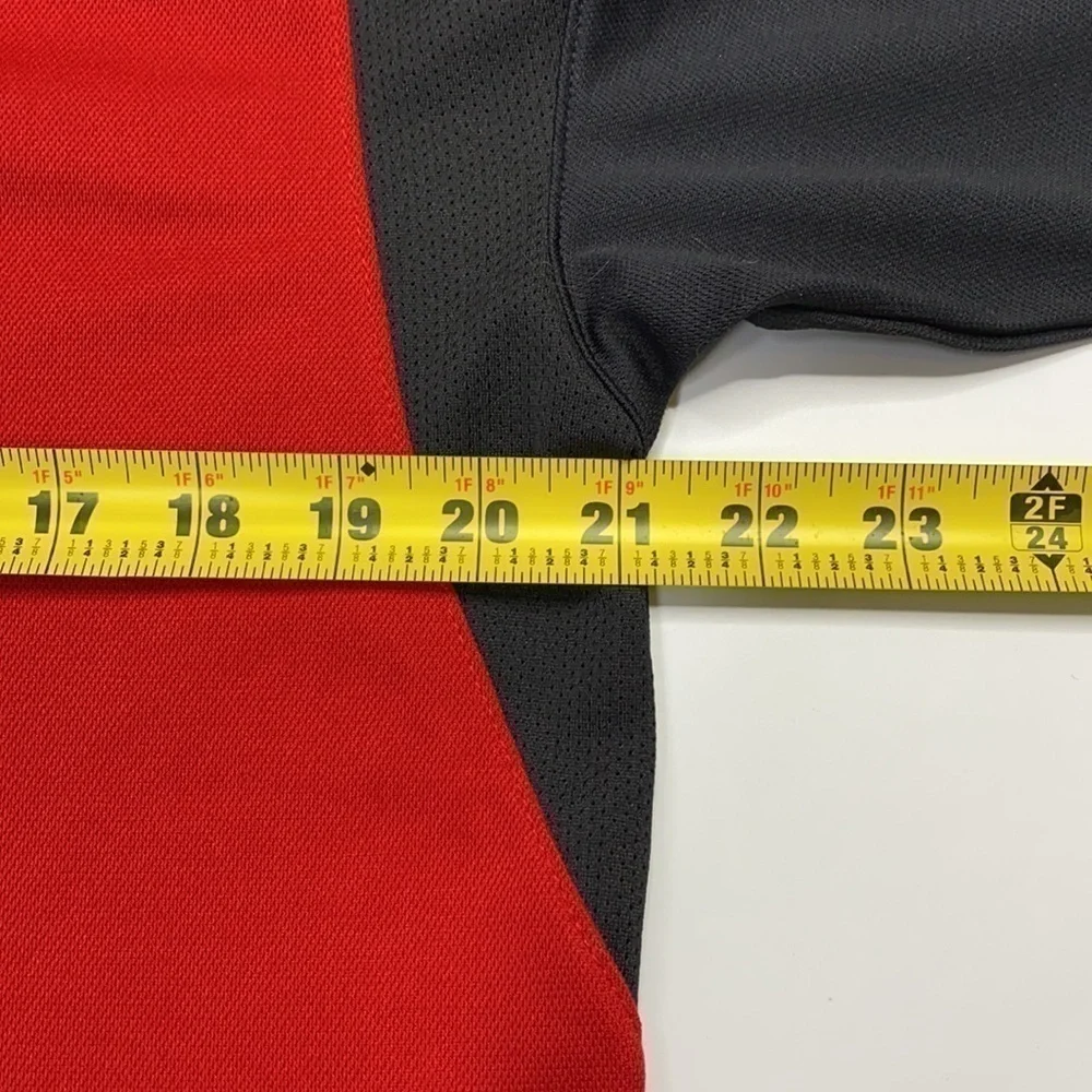 Wisconsin Badgers Adidas Climacool Tram Colors Collard Polo Shirt Medium